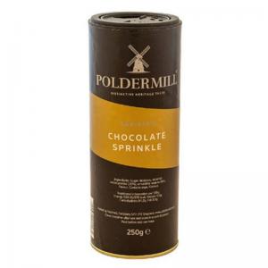 Poldermill Chocolate Sprinkle Shaker Drums 250g NWT7945P