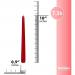 Bolsius Professional Tapered Candles 10” Red 100s NWT7952