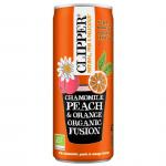 Clipper Chamomile Peach & Orange Organic Fusion 12x250ml NWT7958