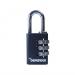 DEFENDER - Black Die-Cast Combination Padlock 30mm NWT7985