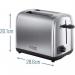 Russell Hobbs Stainless Steel BrushedPolished Toaster 2 Slice NWT7995