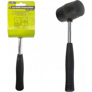 Summit 12oz Rubber Mallet Hammer Camping Building Windbreaks Paving