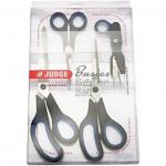 Judge JZ445 Set of 4 Scissors, Right Handed Scissors with Soft Grip Handles NWT7997