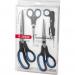 Judge JZ445 Set of 4 Scissors, Right Handed Scissors with Soft Grip Handles NWT7997