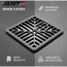 Janit-X Square Drain Covers Outdoor Drainage Channel - PVC Plastic Grid Cover NWT8002