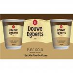 Douwe Egbert Pure Gold Black 12oz On The Go (10 Cups) - PACK (15) NWT8005P