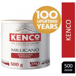 Kenco Millicano Americano Instant Coffee 500g Tin NWT801