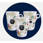 New Lavazza Tierra Coffee Mugs Cups - 10oz 280ml - Tassimo Nespresso NWT8021