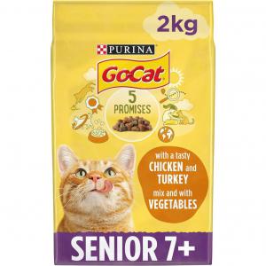 Go-Cat Senior Chicken & Veg Dry Cat Food 2kg NWT8035P