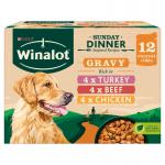 Winalot Sunday Dinner Wet Dog Food Pouches in Gravy 12 x 100g NWT8037