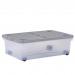 Wham Cool Grey Plastic Storage Box U/Bed  32 Litre (With Wheels) NWT8044