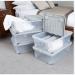 Wham Cool Grey Plastic Storage Box U/Bed  32 Litre (With Wheels) - PACK (10) NWT8044P