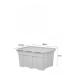 Wham Upcycled Grey Croc Box 54 Litre - PACK (5) NWT8045P
