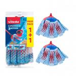 Vileda Supermocio 3 Action Twin Pack Refill NWT8050