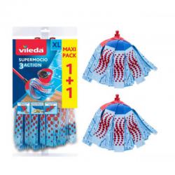 Vileda SuperMocio 3Action TWIN Refill â€“ easy deep-cleaning NWT8050