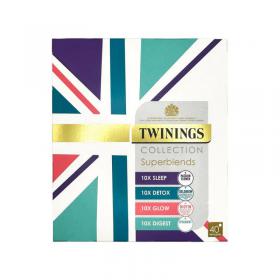 Twinings Collection Superblends 40 Envelopes Display Box NWT8061
