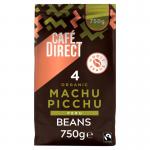 Cafe Direct Fairtrade Organic Machu Picchu Peru Coffee Beans 750g 100% Arabica - PACK (6) NWT8075P