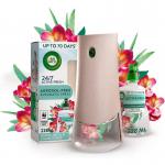 Airwick Active Fresh Air Freshener Automatic Spray Set & Eucalyptus & Freesia 228ml NWT8090