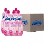Asevi Fabric Conditioner & Softener Concentrate, 1380ML, 60W, SOFT PINK - PACK (10) NWT8096P