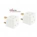 Status 3 Way Fused Plug Adapter White NWT8098