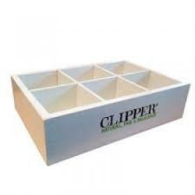 Clipper 4 Compartment Wooden Display Box NWT8100