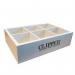 Clipper 6 Compartment Wooden Display Box NWT8100