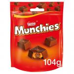 Munchies Milk Chocolate & Caramel Sharing Bag 104g - PACK (8) NWT8140P