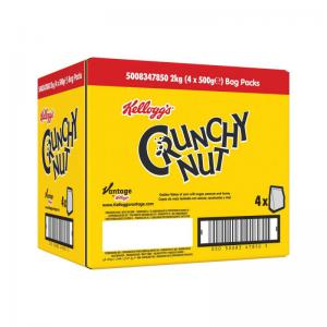 Kelloggs Crunchy Nut Cornflakes Bag 500g Pack of 4 5147850000 NWT8155