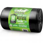 Ecobag 50L Heavy Duty Bin Bags Pack 50s - PACK (8) NWT8181P