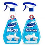 Asevi Bathroom Banos Disinfectant Cleaning Spray, Antibacterial Spray 720ml - PACK (10) NWT8207P
