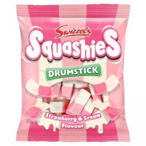 Swizzels Drumstick Squashies Strawberries & Cream 140g NWT8231P