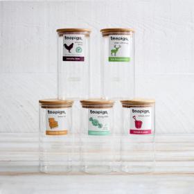 Teapigs mixed case glass storage jar bundle 6 Jar Pack NWT8256