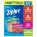 Ziploc Freezer Variety Bags 4 Sizes Microwave Compliant 347 Pack NWT8303