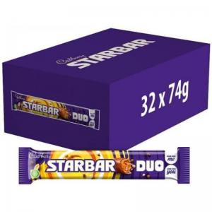 Cadbury Starbar Duo 74g Box of 32 NWT8310