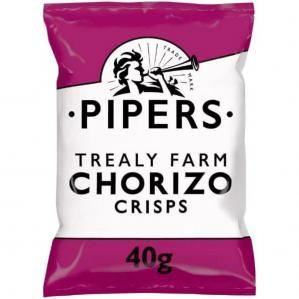 Pipers Gluten-Free Trealy Farm Chorizo Crisps Multi-Pack 24 x 40g