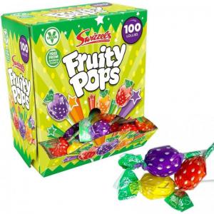 Swizzels Fruity Pops Lollies Dispenser Box x 100s NWT8325