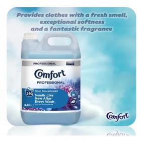 Comfort Professional Fresh Fabric Softener CONCENTRATED 4.8 Litre 240W NWT8343