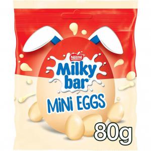 Milkybar White Chocolate Easter Mini Eggs Sharing Bag 80g NWT8359P