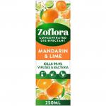 Zoflora Disinfectant Mandarin & Lime 250ml - PACK (12) NWT8390P