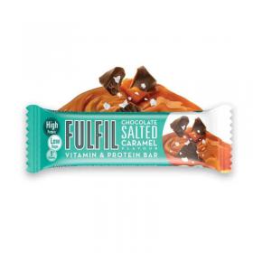 Fulfil Chocolate Salted Caramel Protein Bar Snack Low Sugar 15 x 55g Bars NWT8417