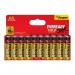 Eveready AA Alkaline Gold 10 x Extra Life 20 Pack - PACK (6) NWT8423P