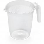 Addis Plastic 1 Litre Measuring & Mixing Jug With Handle, Clear NWT8506