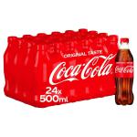 Coca-Cola 500ml Bottle (Pack of 24) 100% Recyclable NWT861