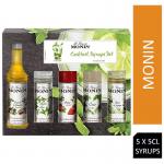 Monin Syrup Cocktail Gift Set 5 Bottles x 5cl NWT901