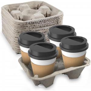 Belgravia Moulded Pulp 4 Cup Carrier x 180s Biodegradable &