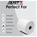 Janit-X Eco 2-Ply 100% Recycled Centrefeed Roll 150m White (Pack of 6)  NWT911