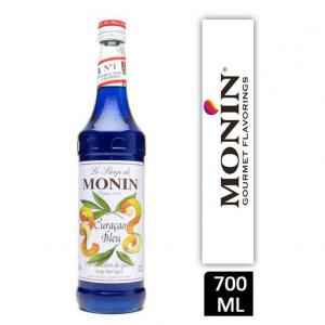 Monin Blue Curacao Coffee Syrup 700ml Glass NWT961