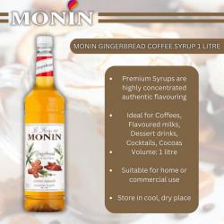 Monin Gingerbread Coffee Syrup 1L