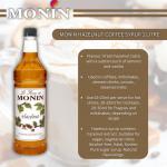 Monin Hazelnut Coffee Syrup 1 Litre  NWT973