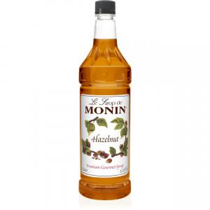 Monin Hazelnut Coffee Syrup 1litre Plastic NWT973